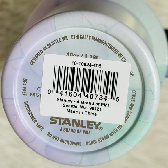 Stanley Tumbler 40oz Stainless Steel H2.0 FlowState Quencher Watercolor Dusk - Picture 5 of 12